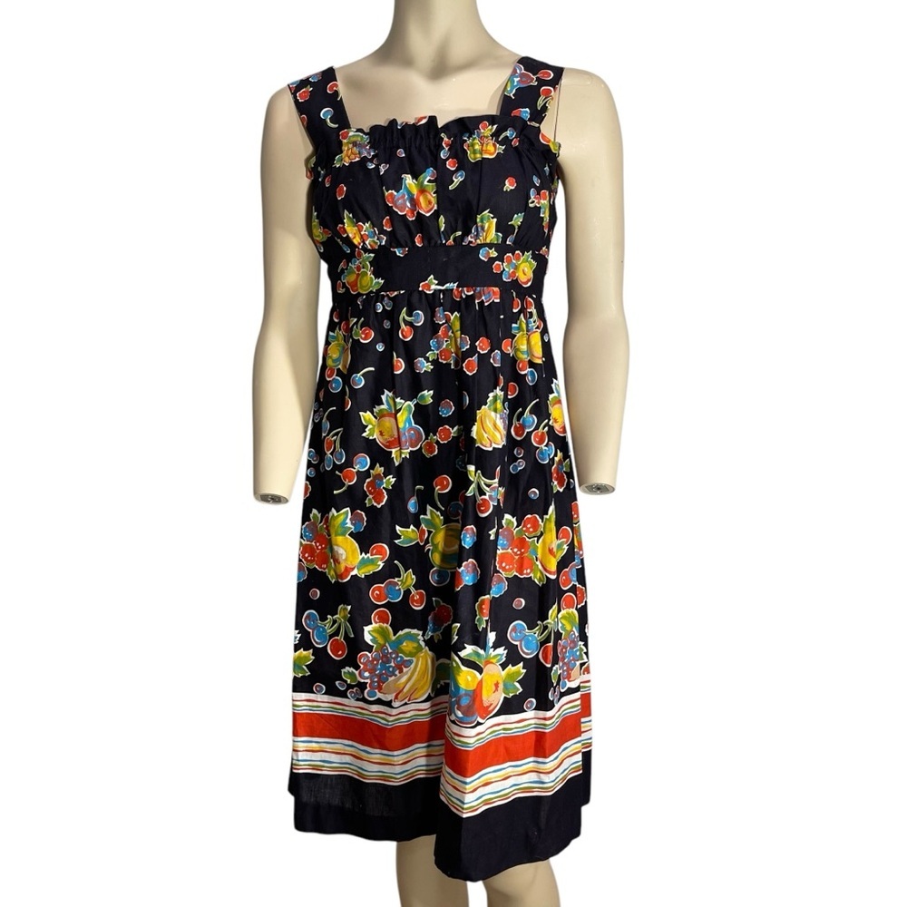 50s 60s Vintage Fruit Dress International Ladies’ Garment Workers’‎ Union ILGWU